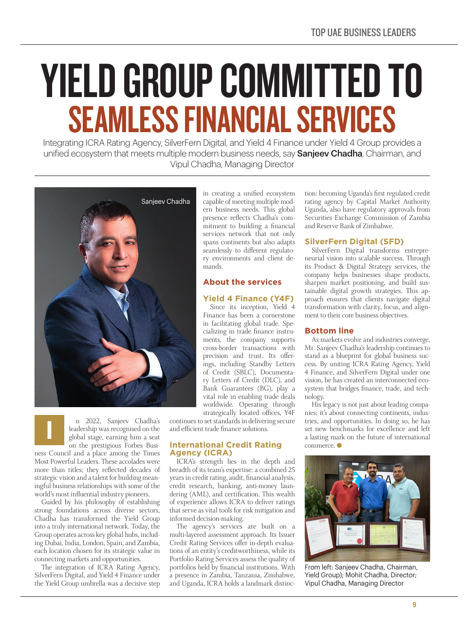 Yield Group Committed to Seamless Financial Services